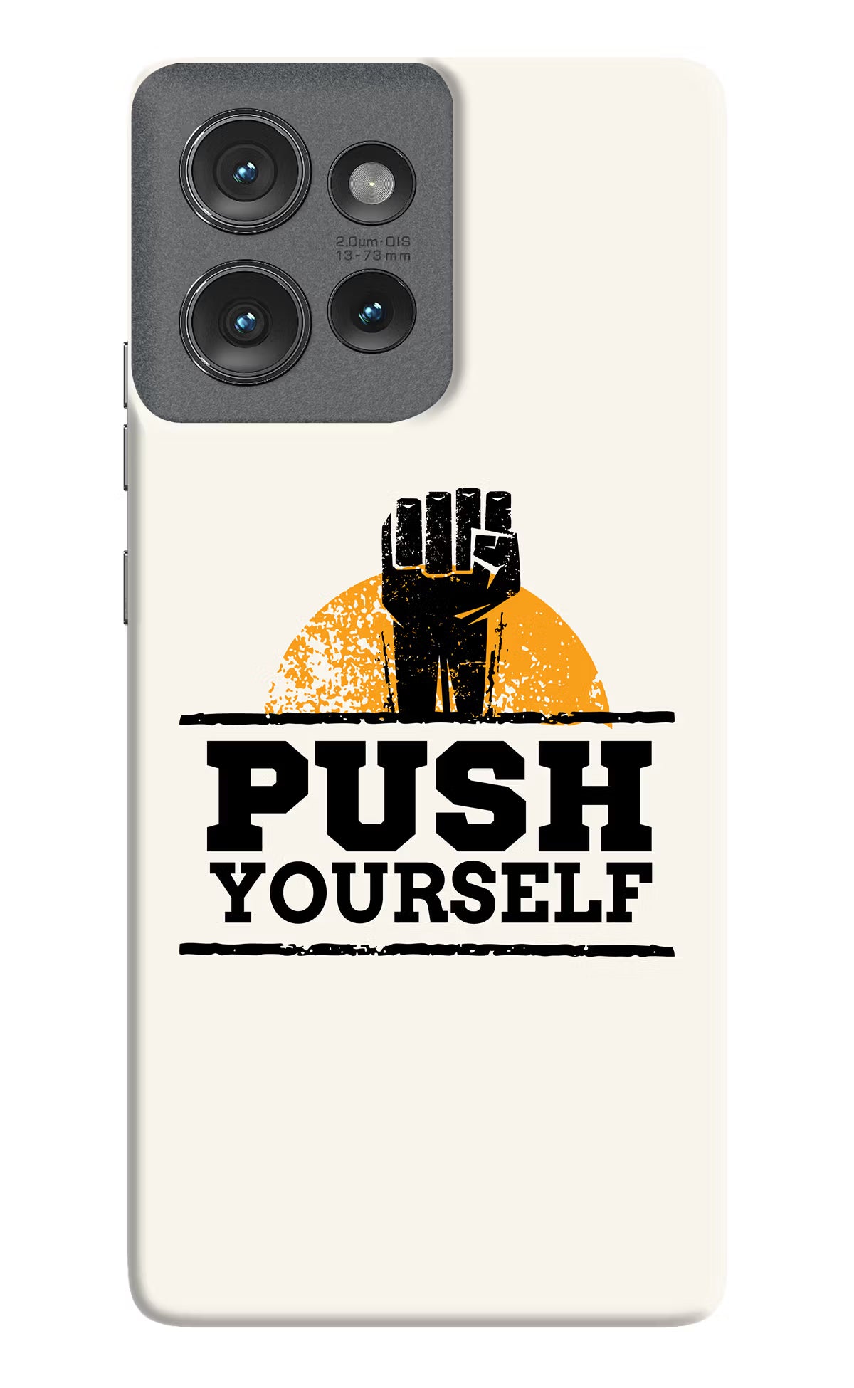 Push Yourself Moto Edge 50 Hard Case Back Cover by Casekaro