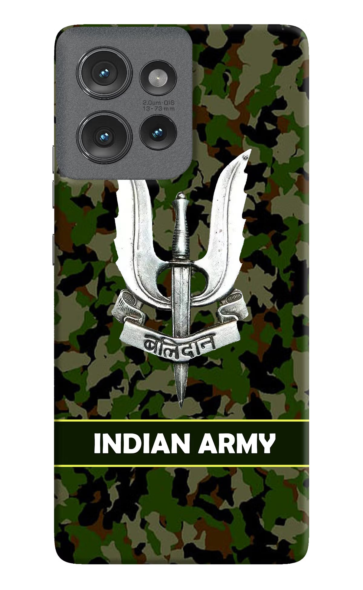 Balidan Indian Logo Moto Edge 50 Hard Case Back Cover by Casekaro