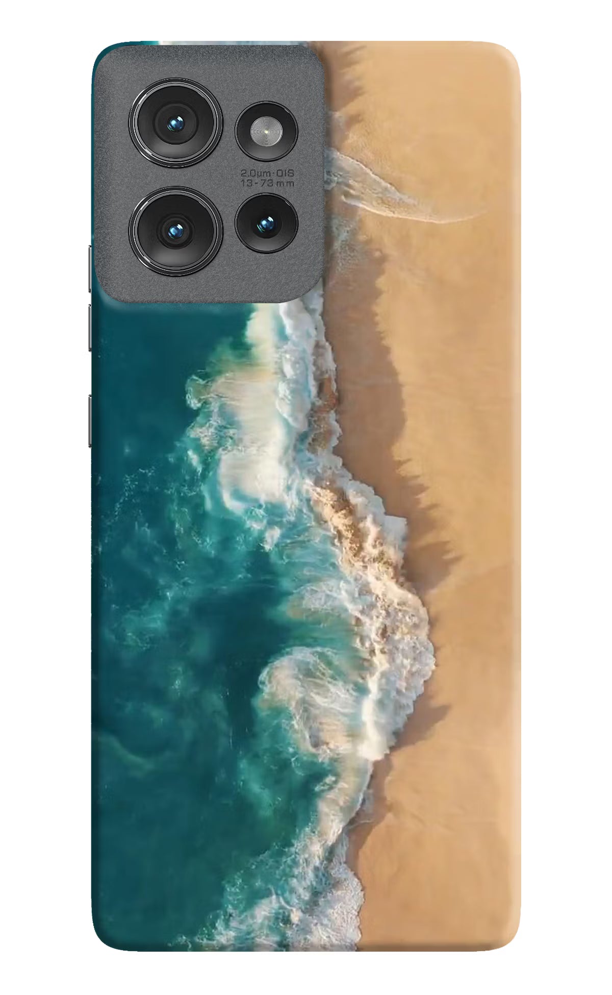 Ocean Beach Moto Edge 50 Hard Case Back Cover by Casekaro