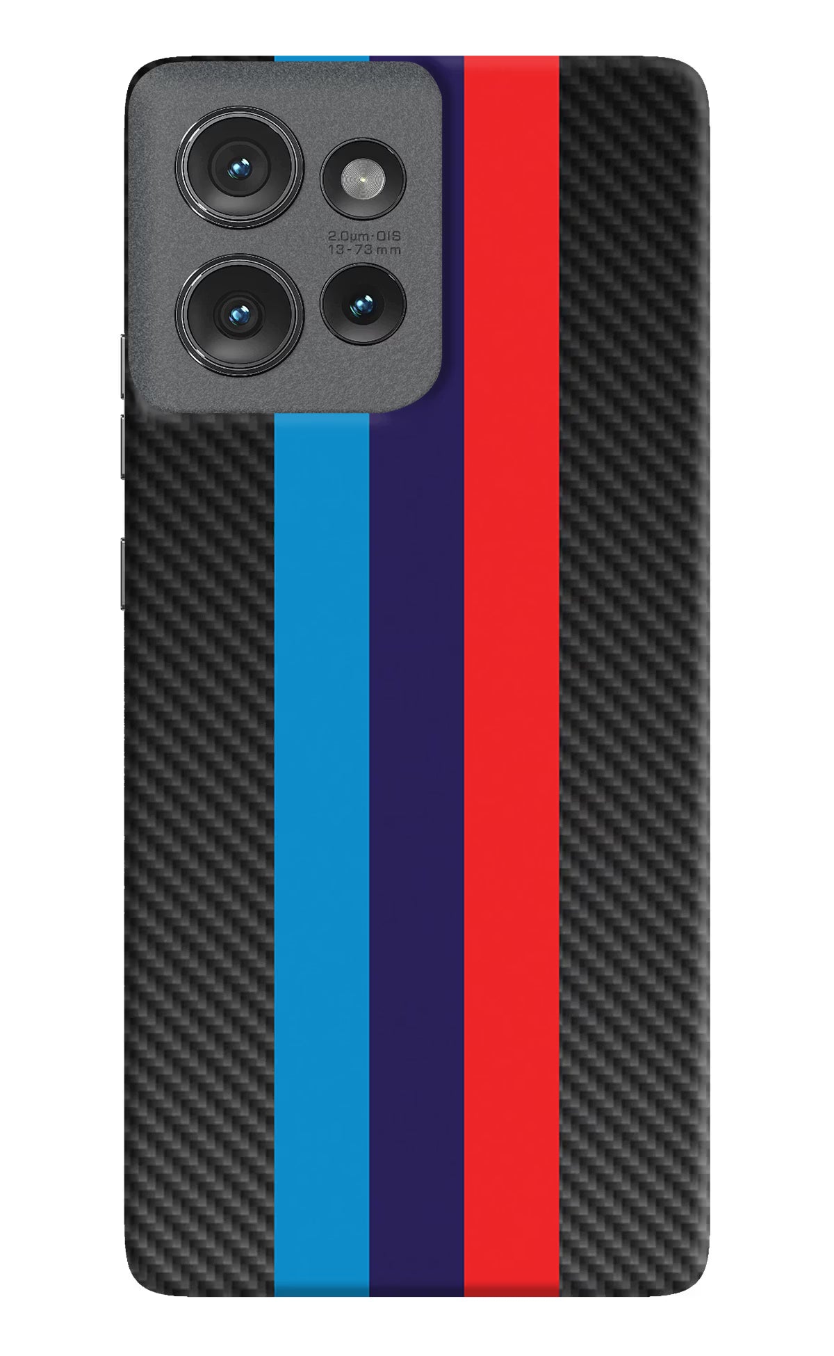 BMW Stripes Pattern Moto Edge 50 Hard Case Back Cover by Casekaro