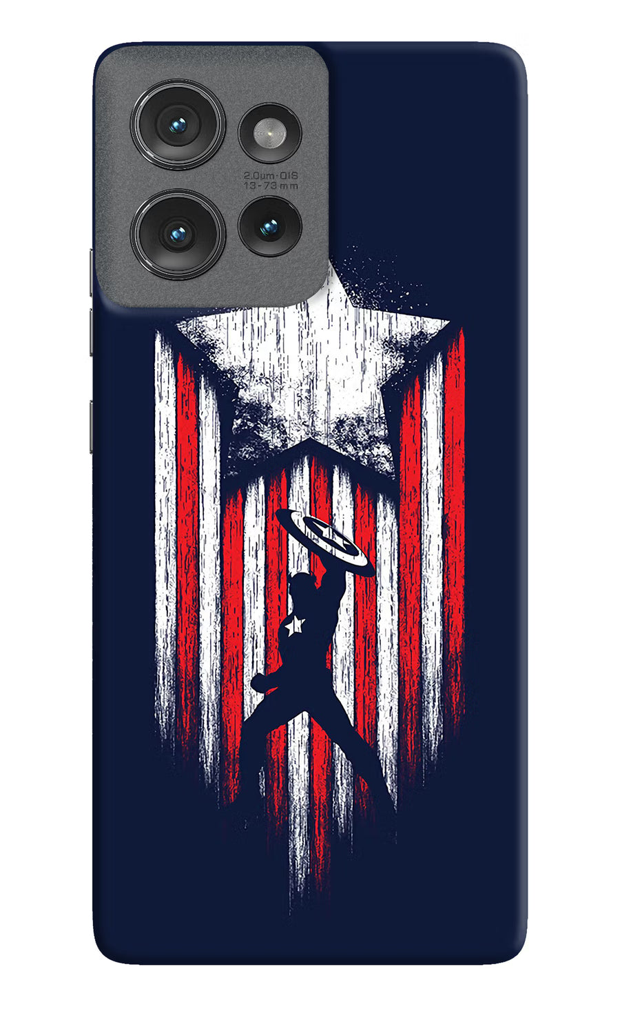 Captain America Marvel Art Moto Edge 50 Back Cover, Hard case