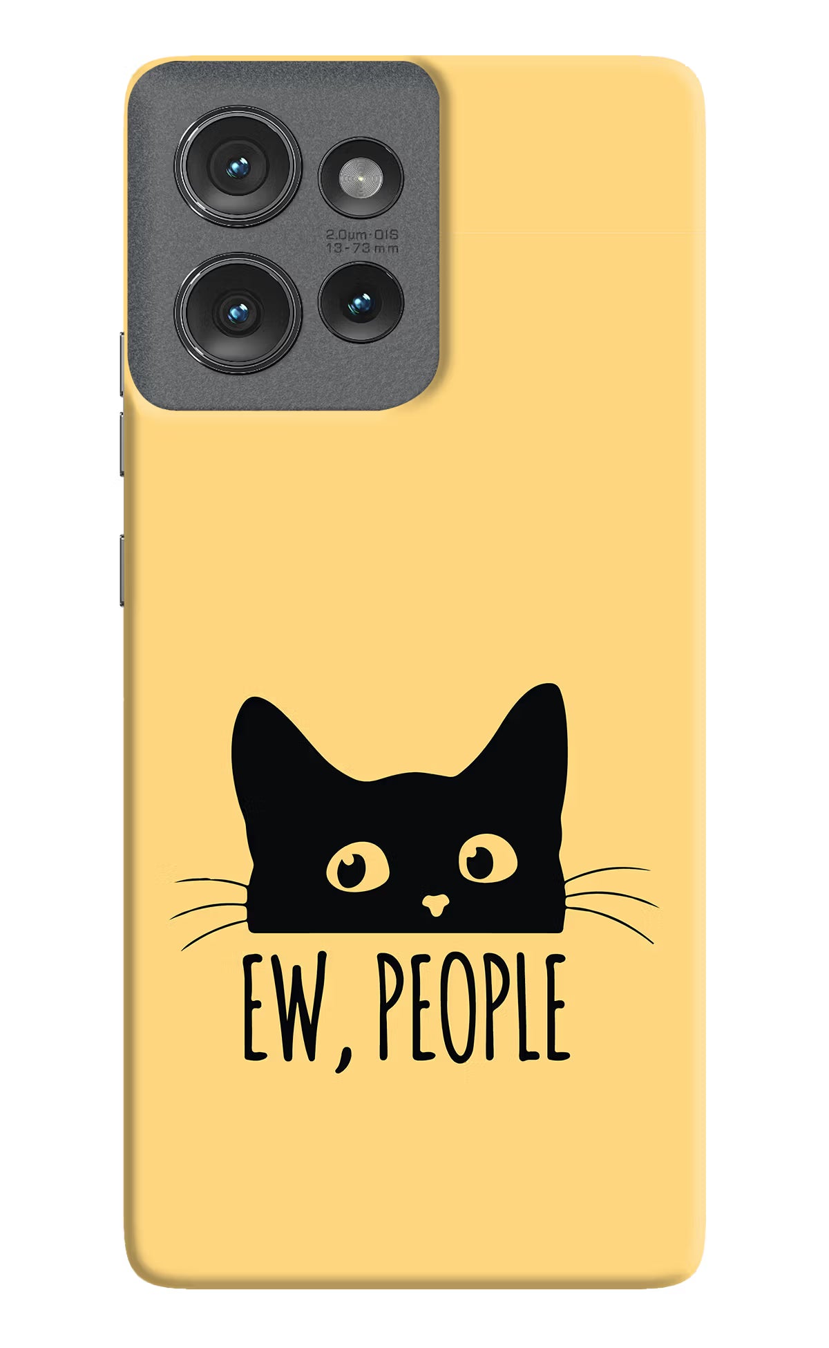 Ew People Catitude Moto Edge 50 Hard Case Back Cover by Casekaro