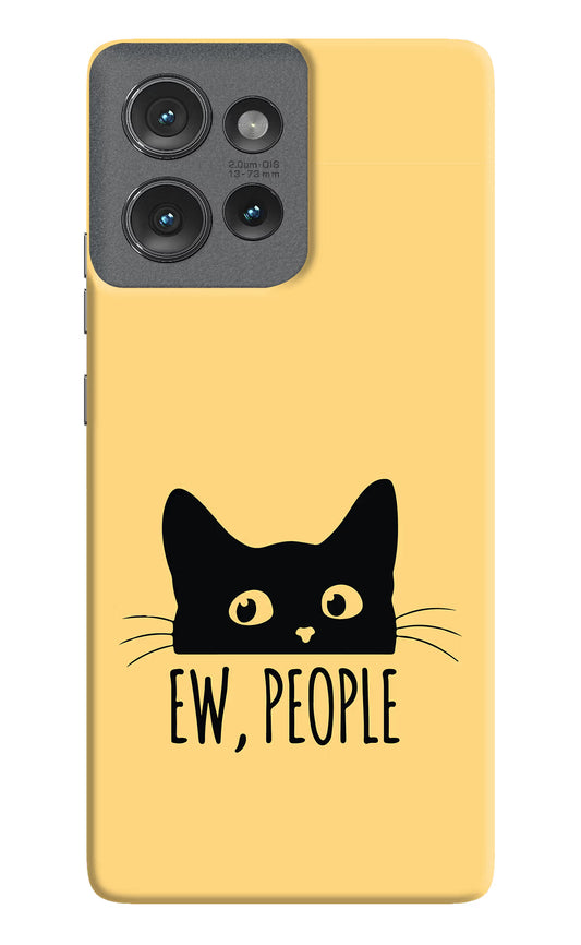 Ew People Catitude Moto Edge 50 Hard Case Back Cover by Casekaro