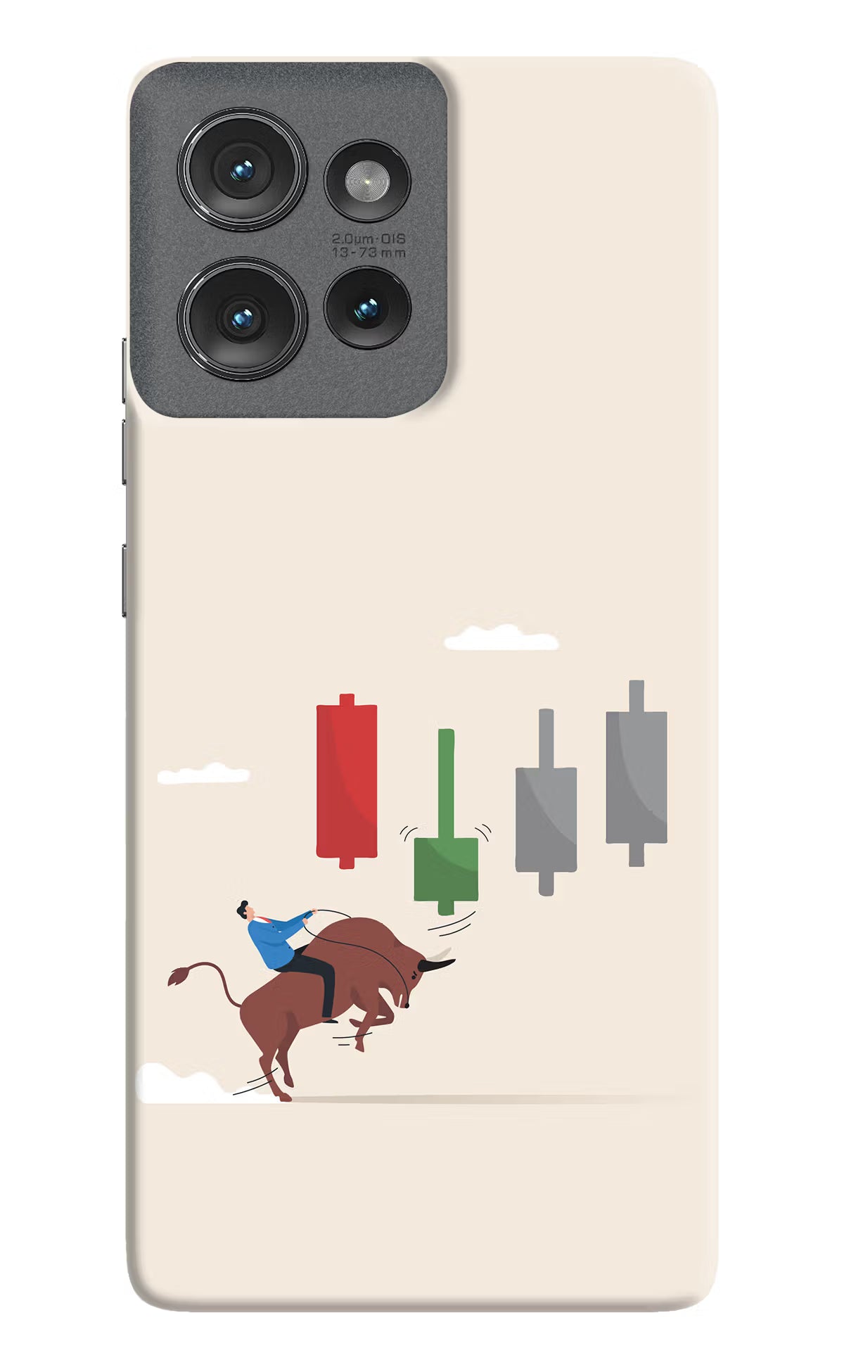 Bull Trading Momentum Moto Edge 50 Hard Case Back Cover by Casekaro