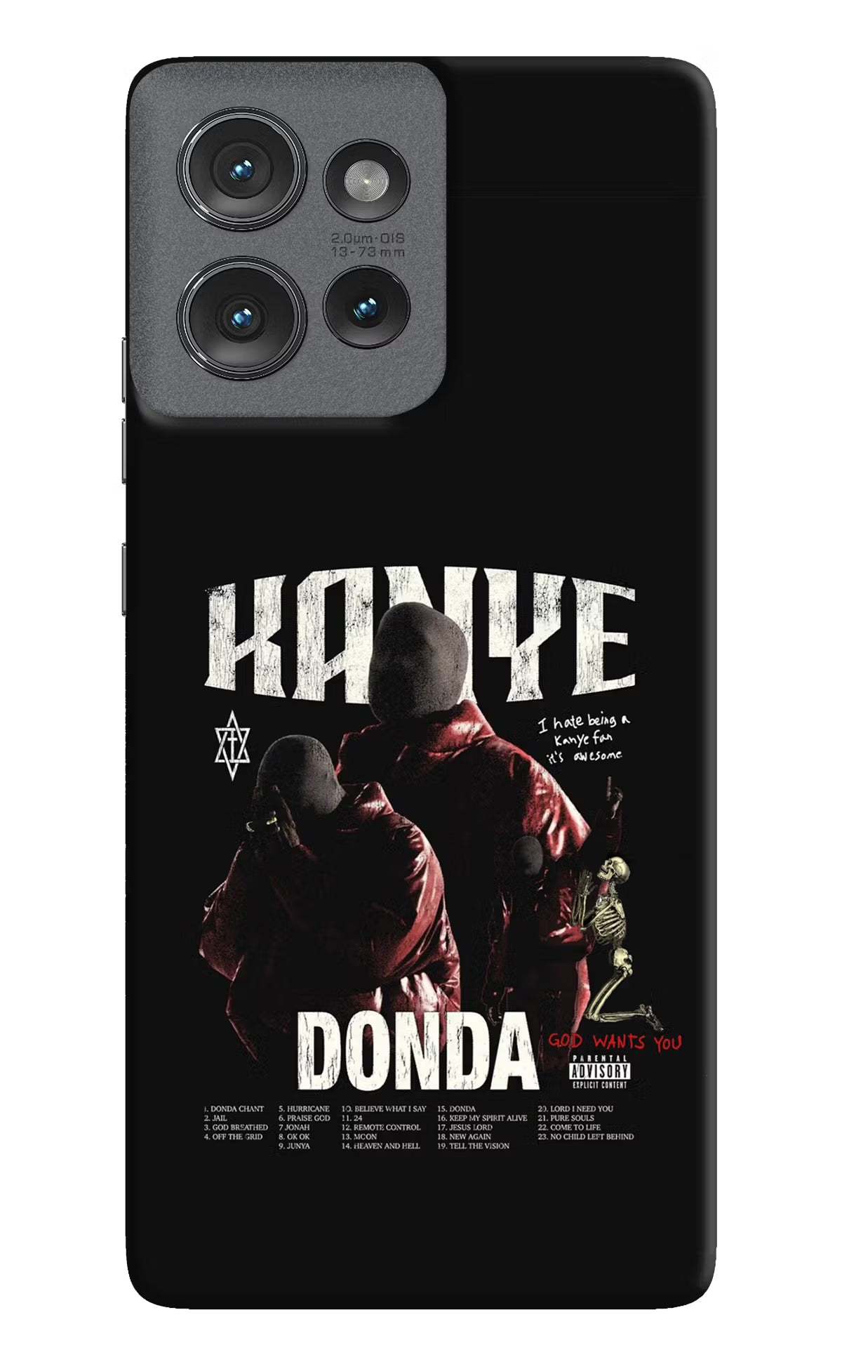 Donda Kanye West Moto Edge 50 Hard Case Back Cover by Casekaro