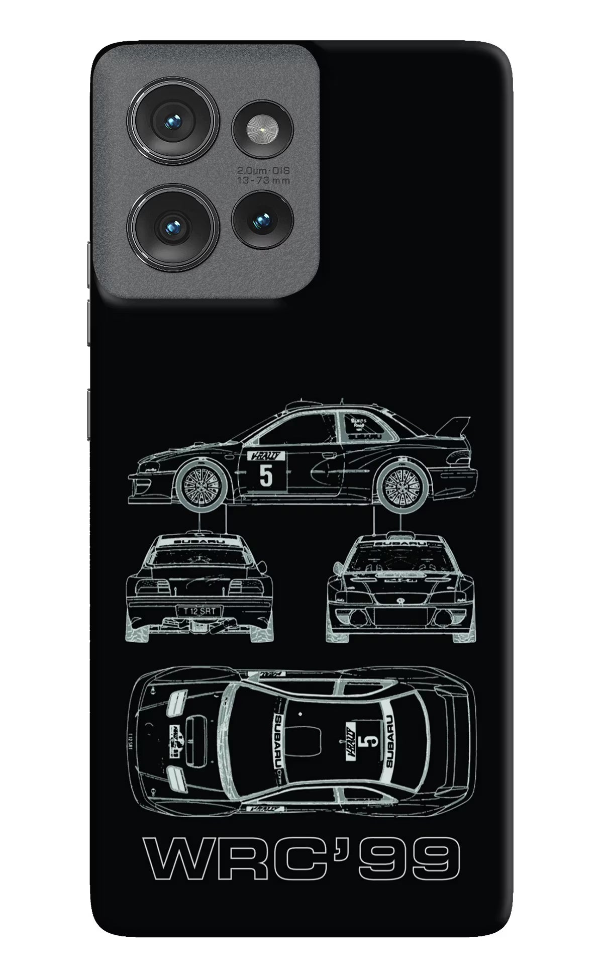 WRC'99 Moto Edge 50 Hard Case Back Cover by Casekaro