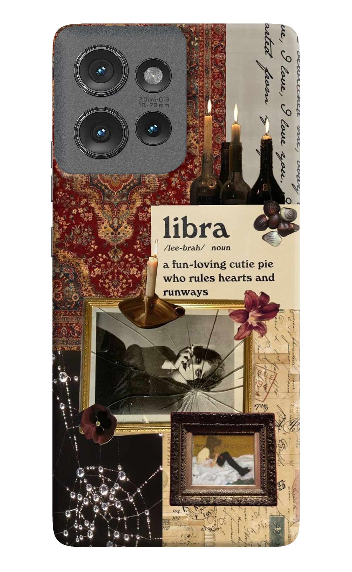 Libra Zodiac Moto Edge 50 Hard Case Back Cover by Casekaro