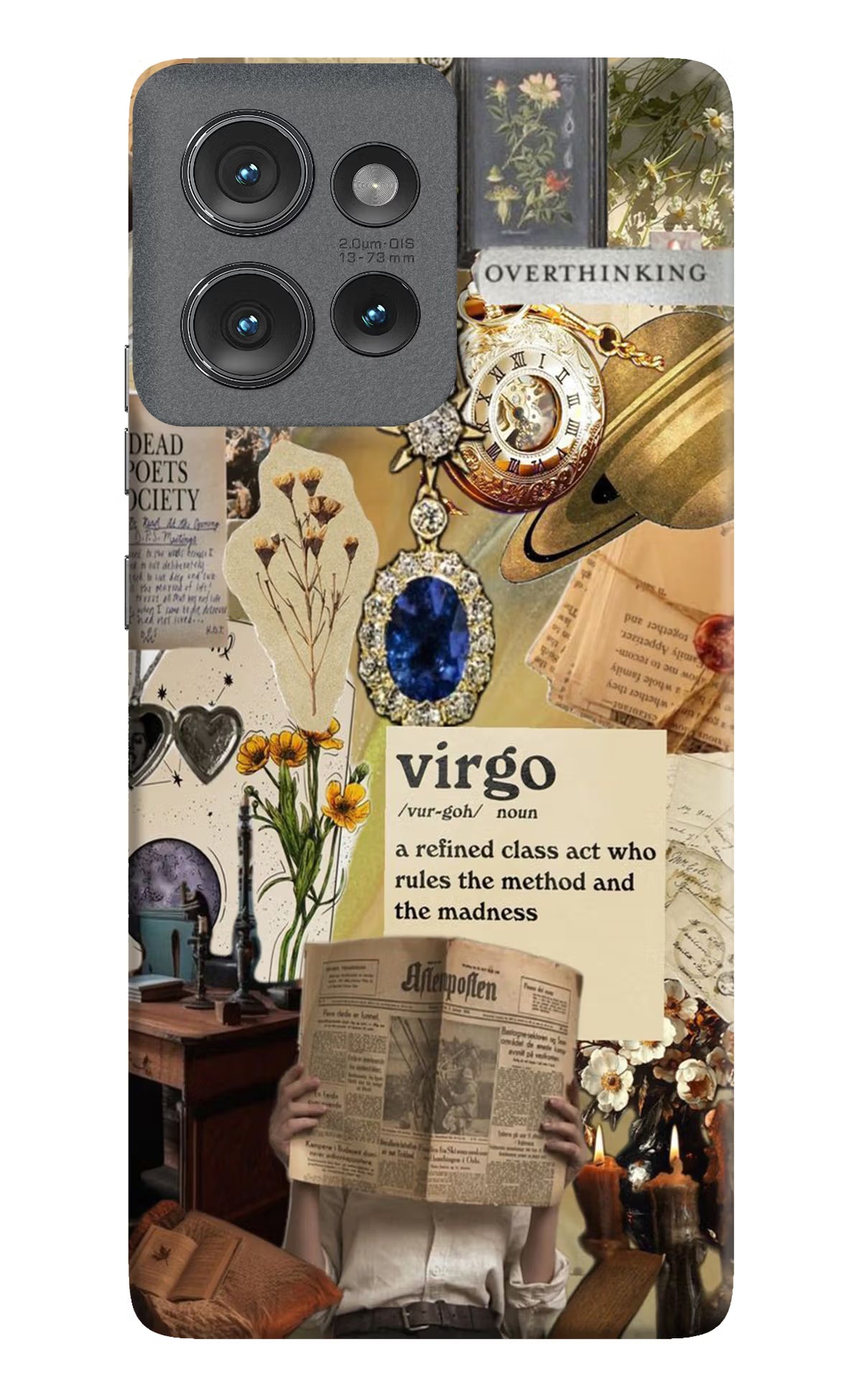 Virgo Zodiac Moto Edge 50 Hard Case Back Cover by Casekaro