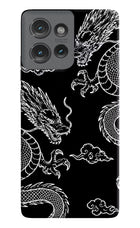 Twin Dragons Moto Edge 50 Hard Case Back Cover by Casekaro