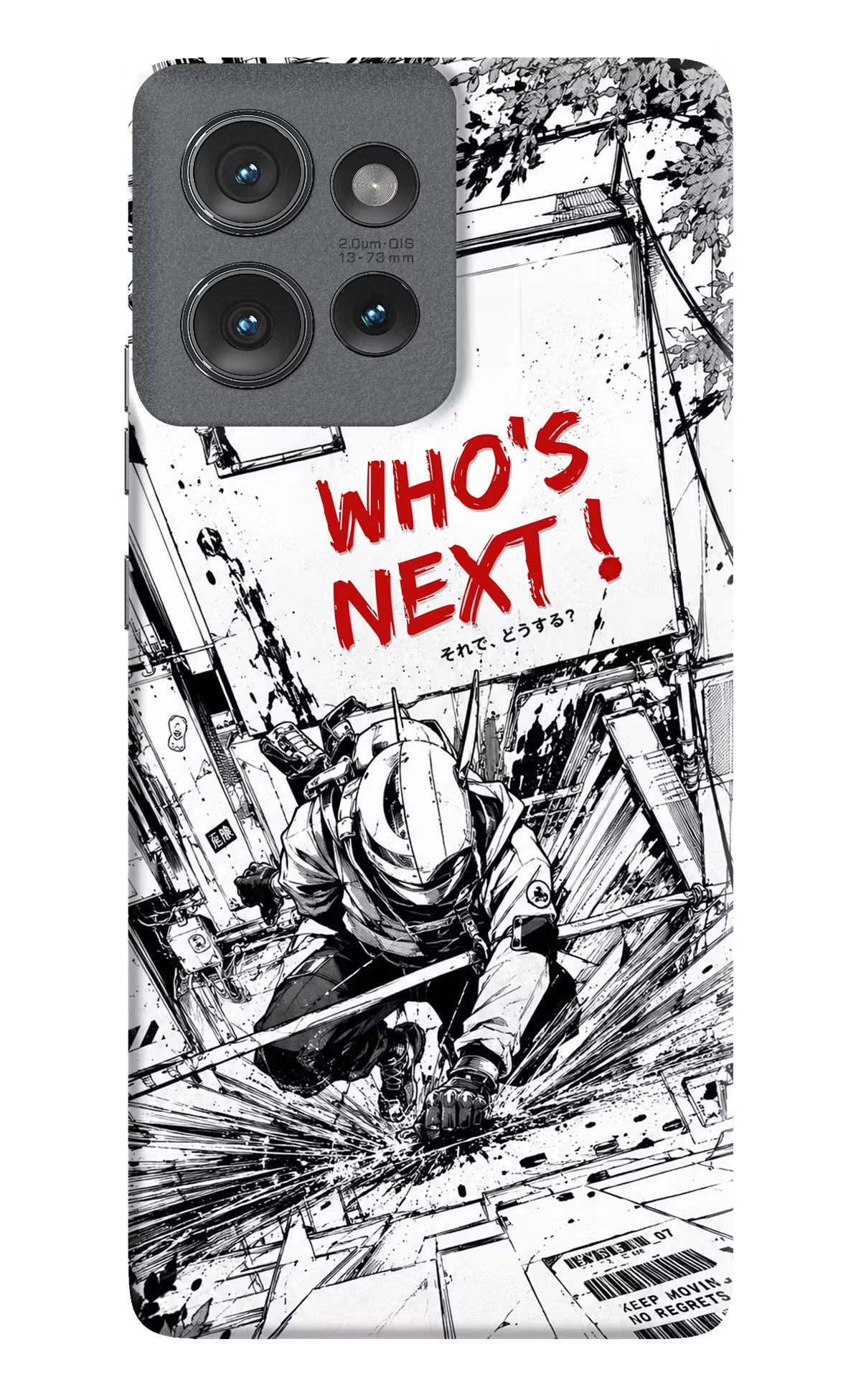 Who's Next Moto Edge 50 Hard Case Back Cover by Casekaro