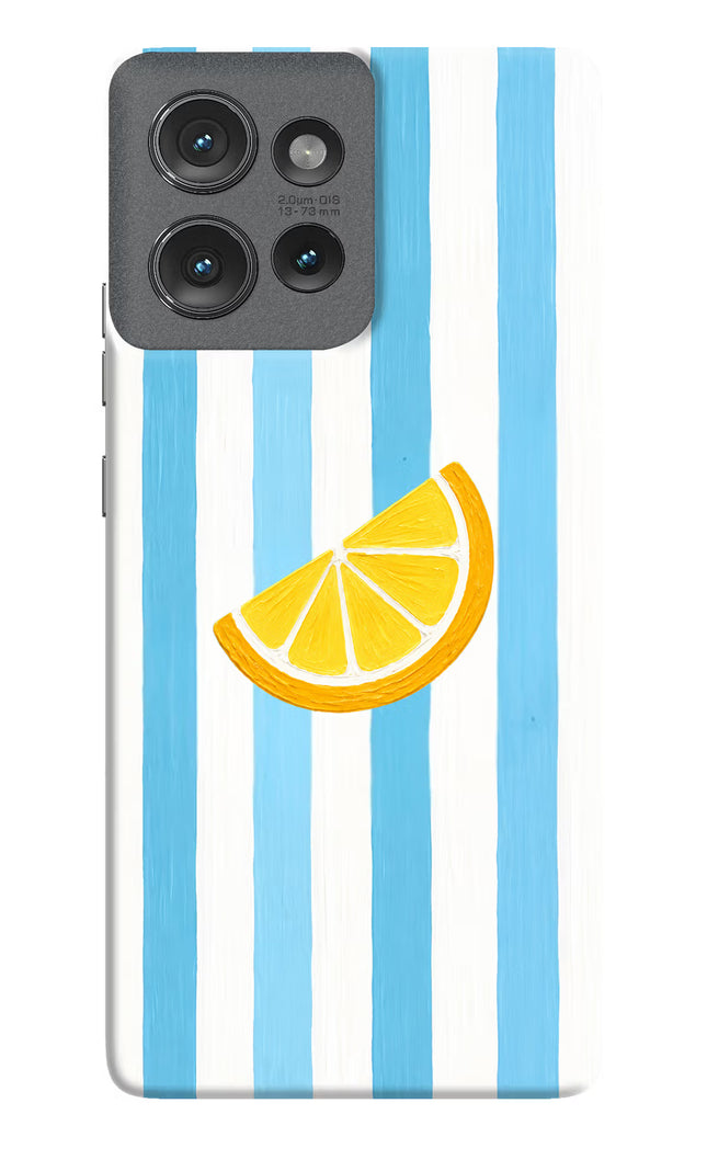 Summer Lemon Moto Edge 50 Hard Case Back Cover by Casekaro