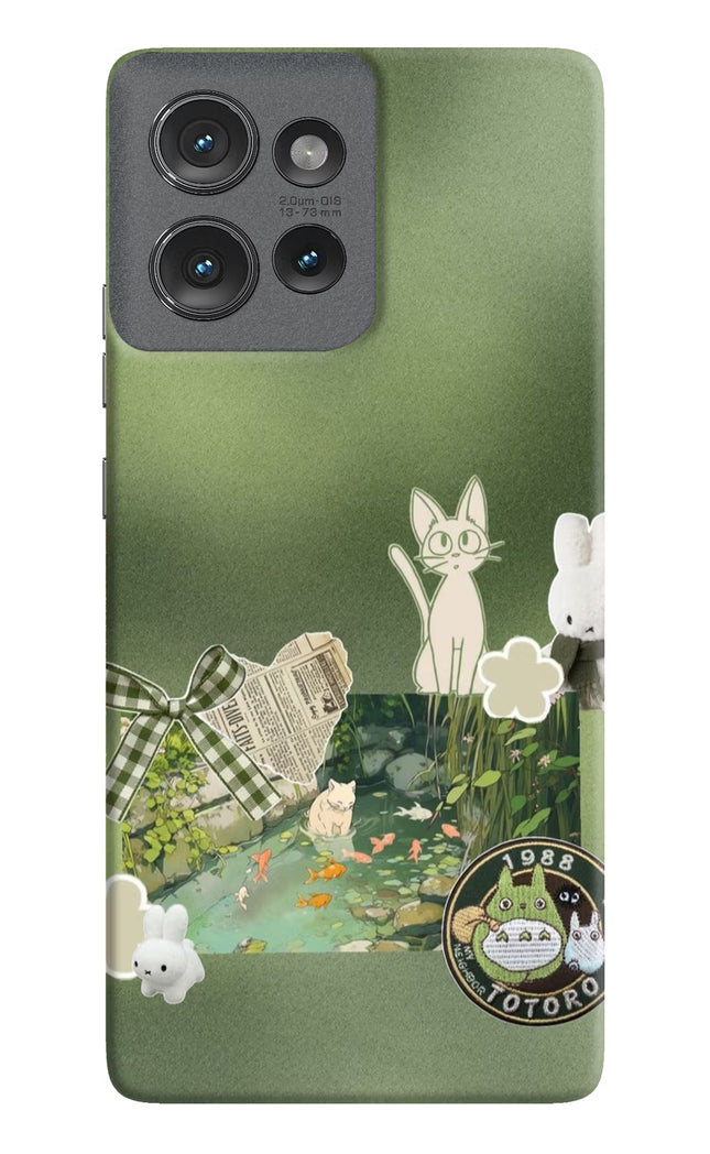 Aesthetic anime Moto Edge 50 Hard Case Back Cover by Casekaro