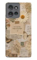 Vintage case Moto Edge 50 Hard Case Back Cover by Casekaro