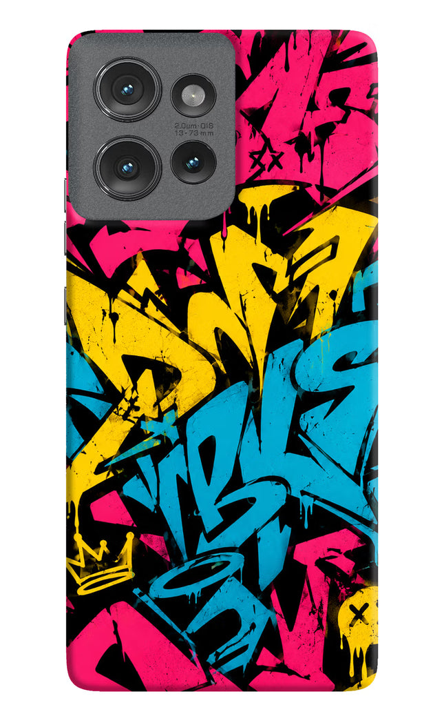 Graffiti Vibe Moto Edge 50 Hard Case Back Cover by Casekaro