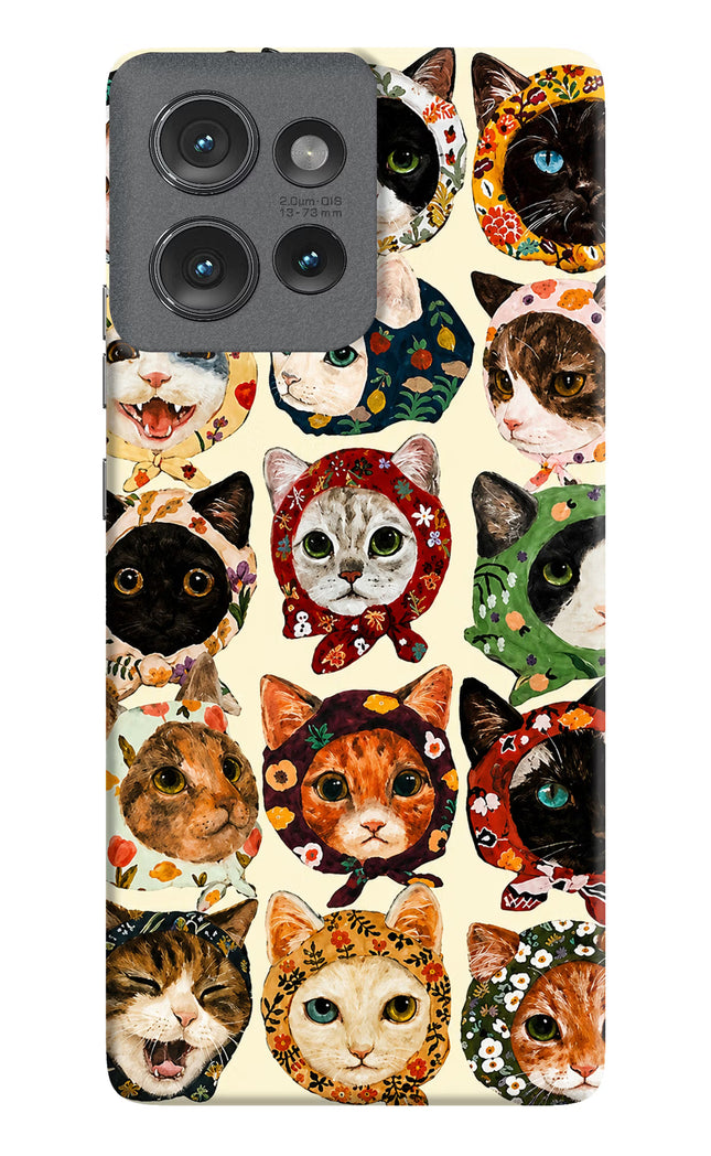 Cool Cat Moto Edge 50 Hard Case Back Cover by Casekaro