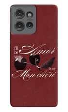 Velvet Cherry Moto Edge 50 Hard Case Back Cover by Casekaro
