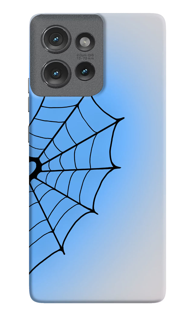Blue Web Moto Edge 50 Hard Case Back Cover by Casekaro
