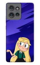 Star Glow Moto Edge 50 Hard Case Back Cover by Casekaro