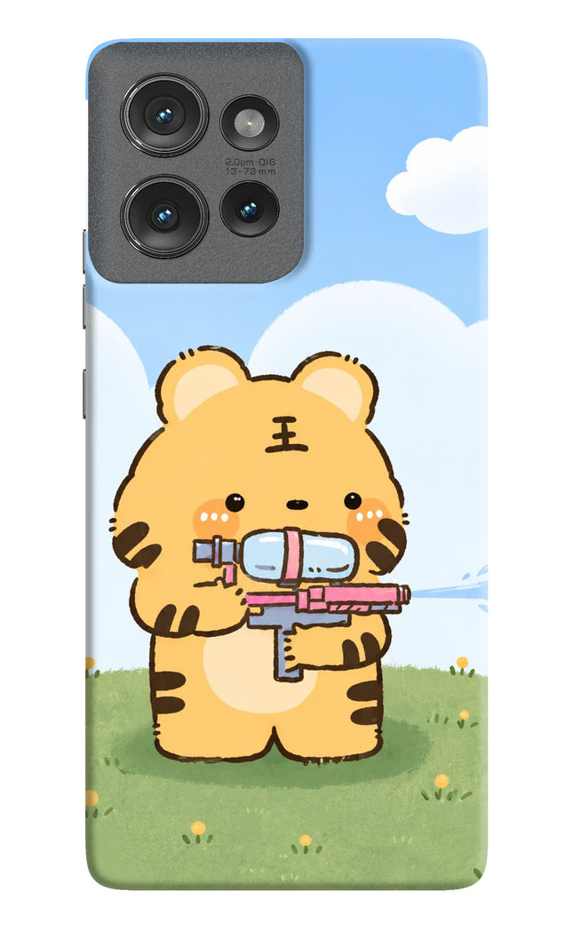 Tiger Treat Moto Edge 50 Hard Case Back Cover by Casekaro