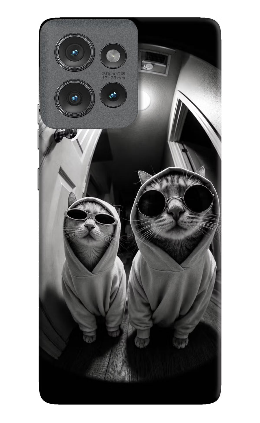 Hood Cats Moto Edge 50 Back Cover, Hard case