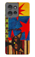 Pop Cat Moto Edge 50 Hard Case Back Cover by Casekaro