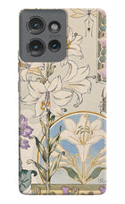 White Lily Moto Edge 50 Hard Case Back Cover by Casekaro