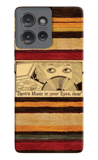 Vinyl Stripes Moto Edge 50 Hard Case Back Cover by Casekaro