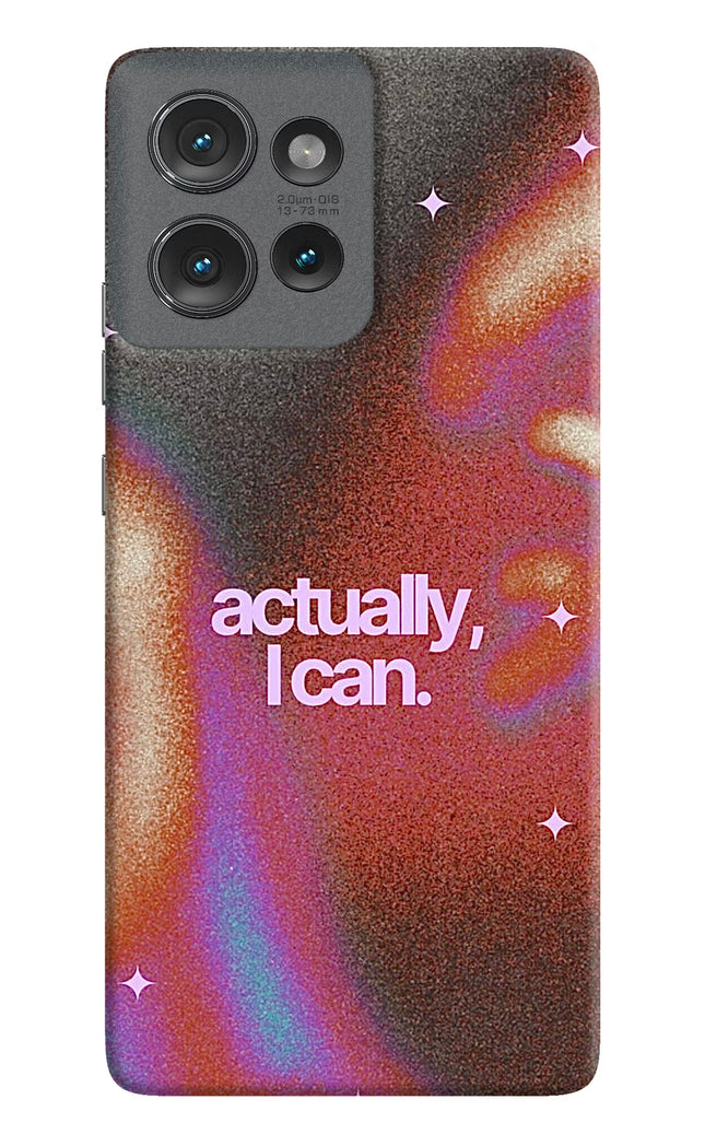 Pink Aura Moto Edge 50 Hard Case Back Cover by Casekaro