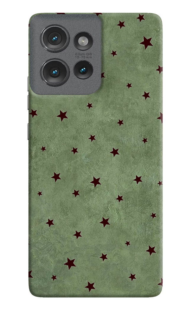 Green Stars Moto Edge 50 Hard Case Back Cover by Casekaro