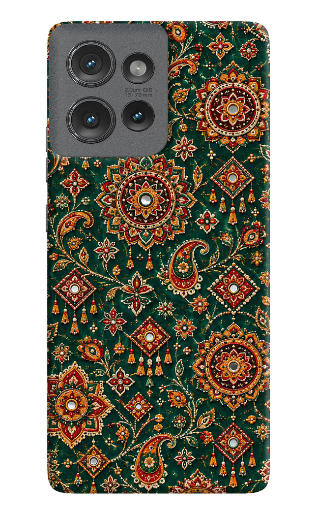 Green Pataka Moto Edge 50 Hard Case Back Cover by Casekaro