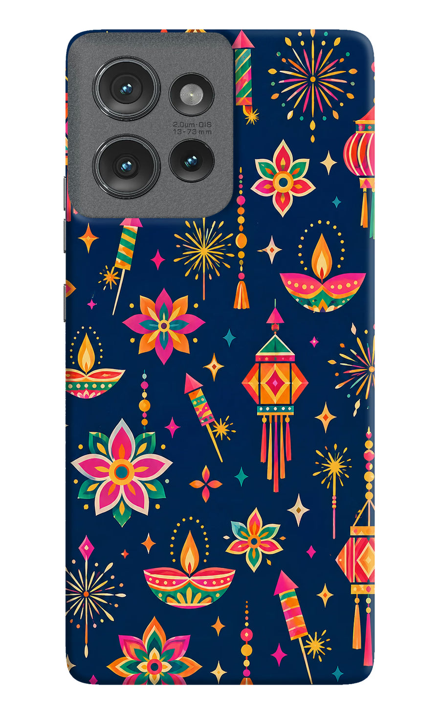 Festive Pop Moto Edge 50 Back Cover, Hard case
