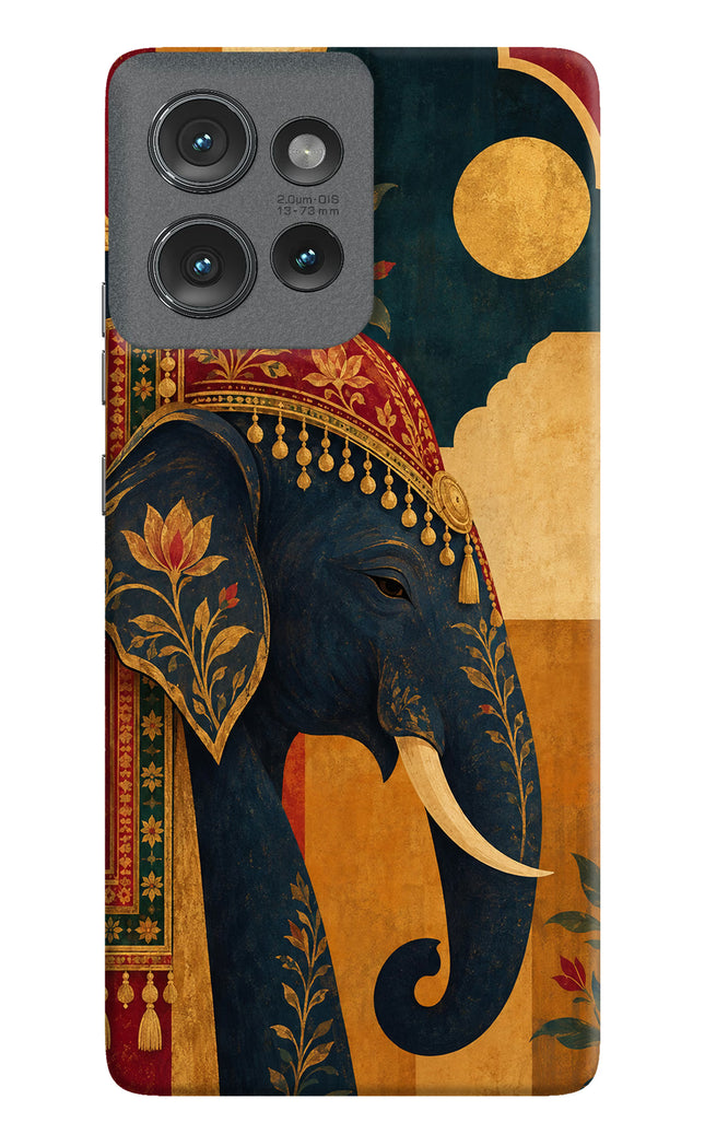 Royal Elephant Moto Edge 50 Hard Case Back Cover by Casekaro