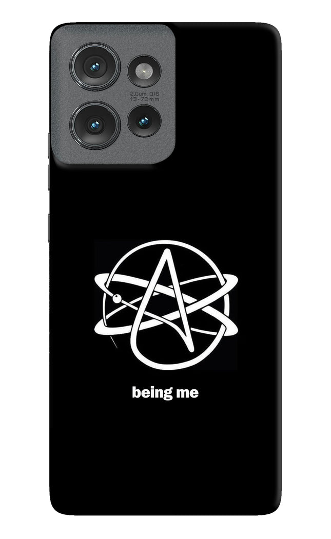 Atheist Symbol Moto Edge 50 Hard Case Back Cover by Casekaro