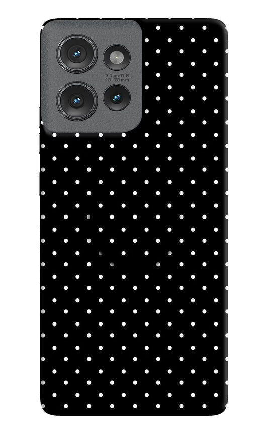 White Dots Moto Edge 50 Pop Case by Casekaro