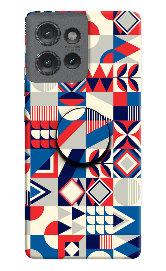 Colorful Pattern Moto Edge 50 Pop Case by Casekaro