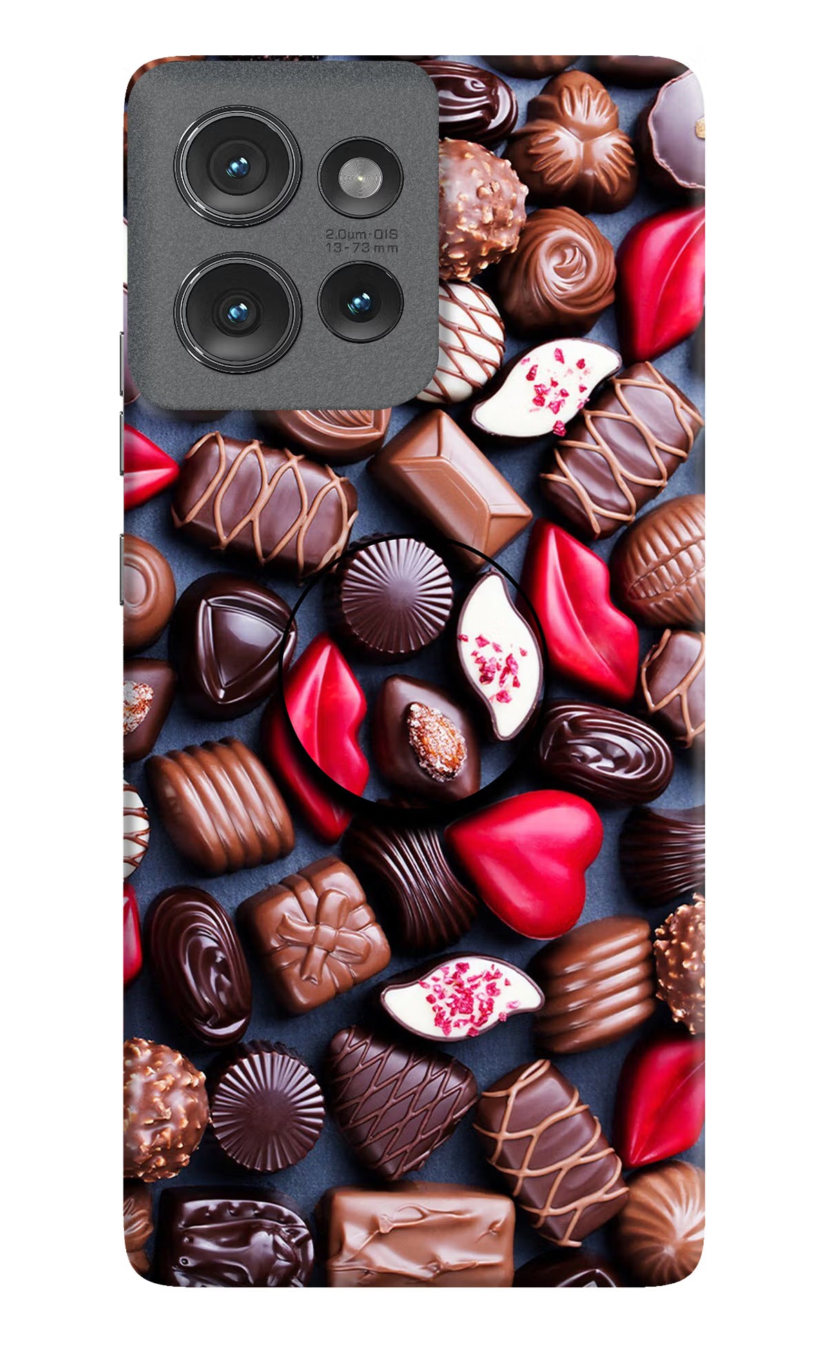 Chocolates Moto Edge 50 Pop Case by Casekaro