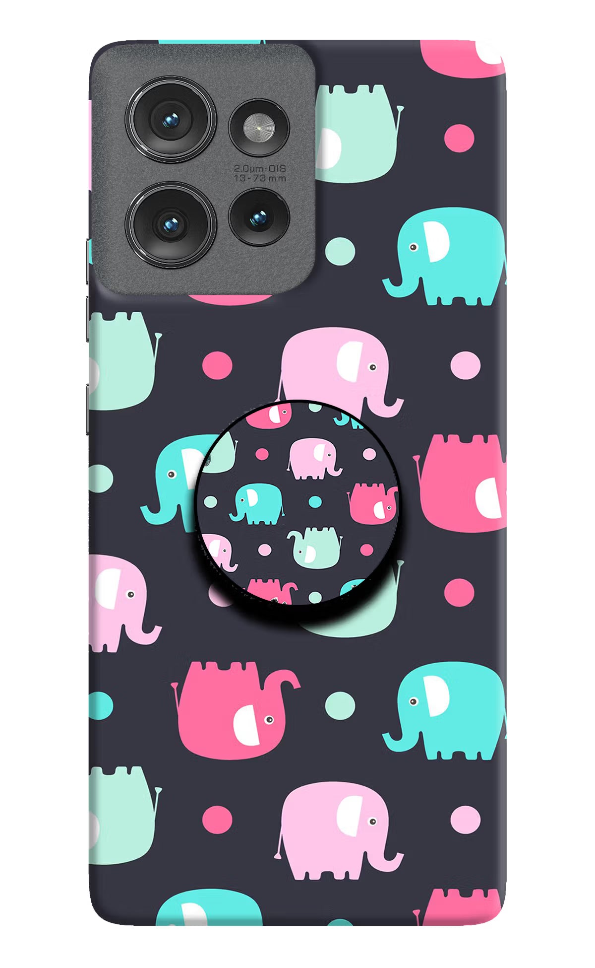 Baby Elephants Moto Edge 50 Pop Case by Casekaro