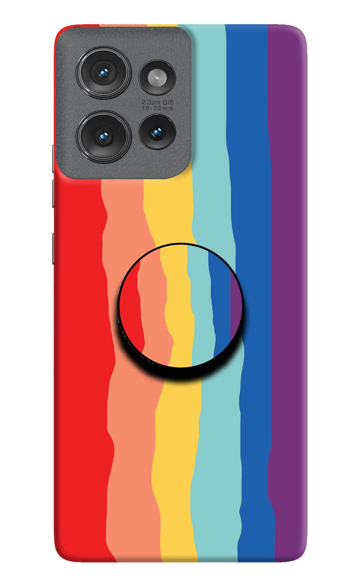 Rainbow Moto Edge 50 Pop Case by Casekaro