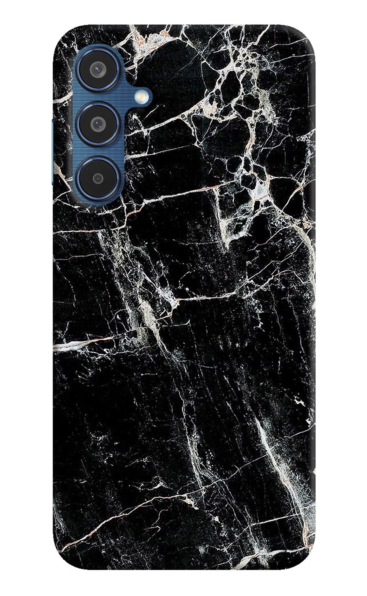 Black Marble Texture Samsung M35 5G Hard Case Back Cover by Casekaro