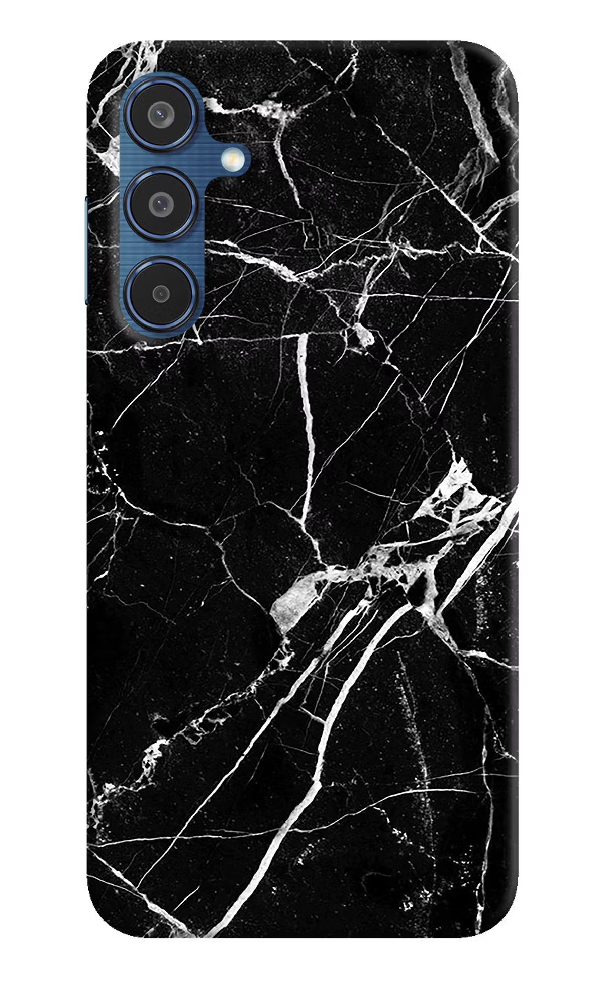 Black Marble Pattern Samsung M35 5G Hard Case Back Cover by Casekaro