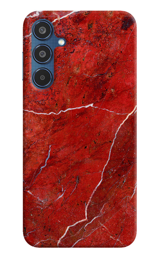 Red Marble Design Samsung M35 5G Hard Case Back Cover by Casekaro
