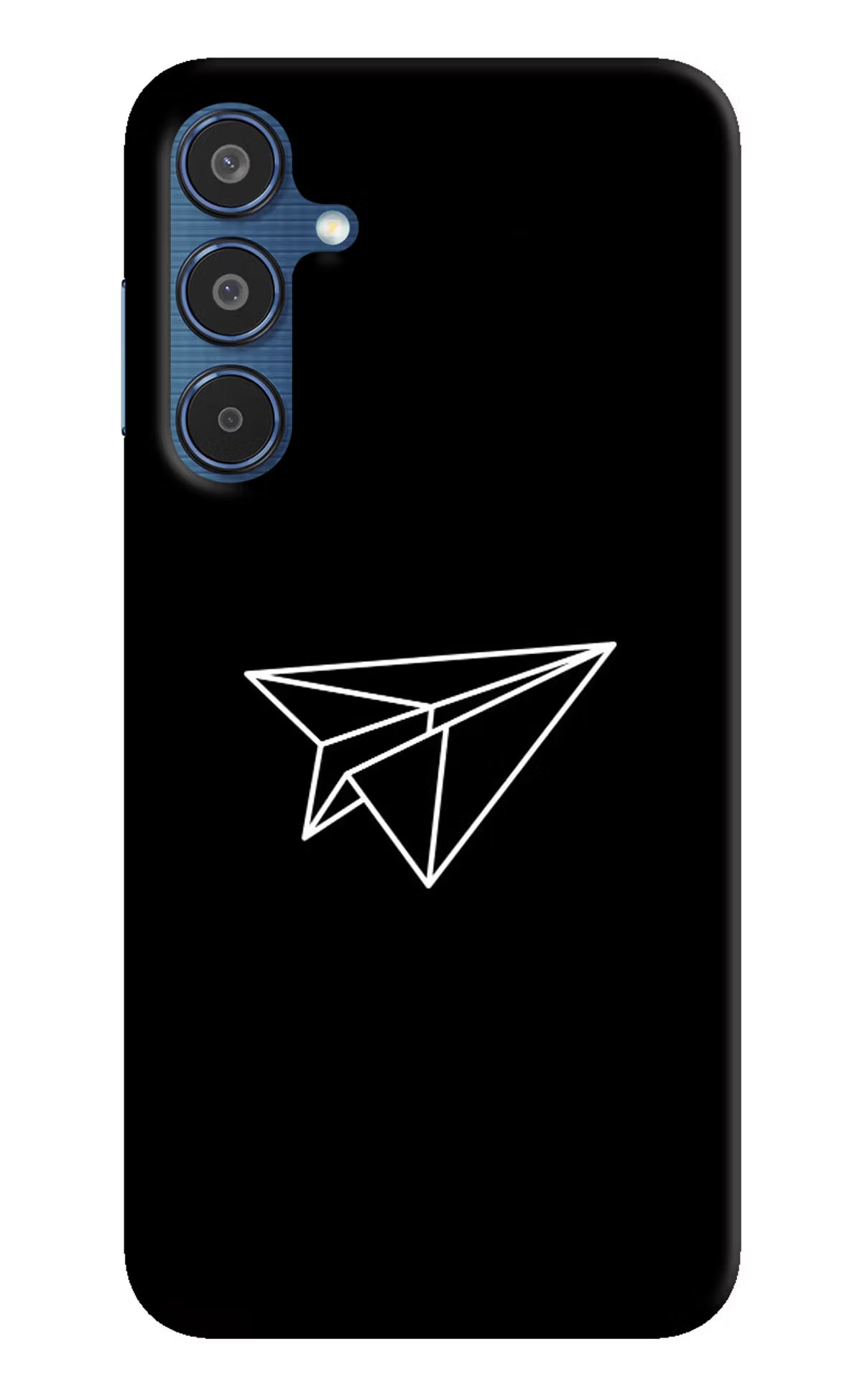 Paper Plane White Samsung M35 5G Hard Case Back Cover by Casekaro