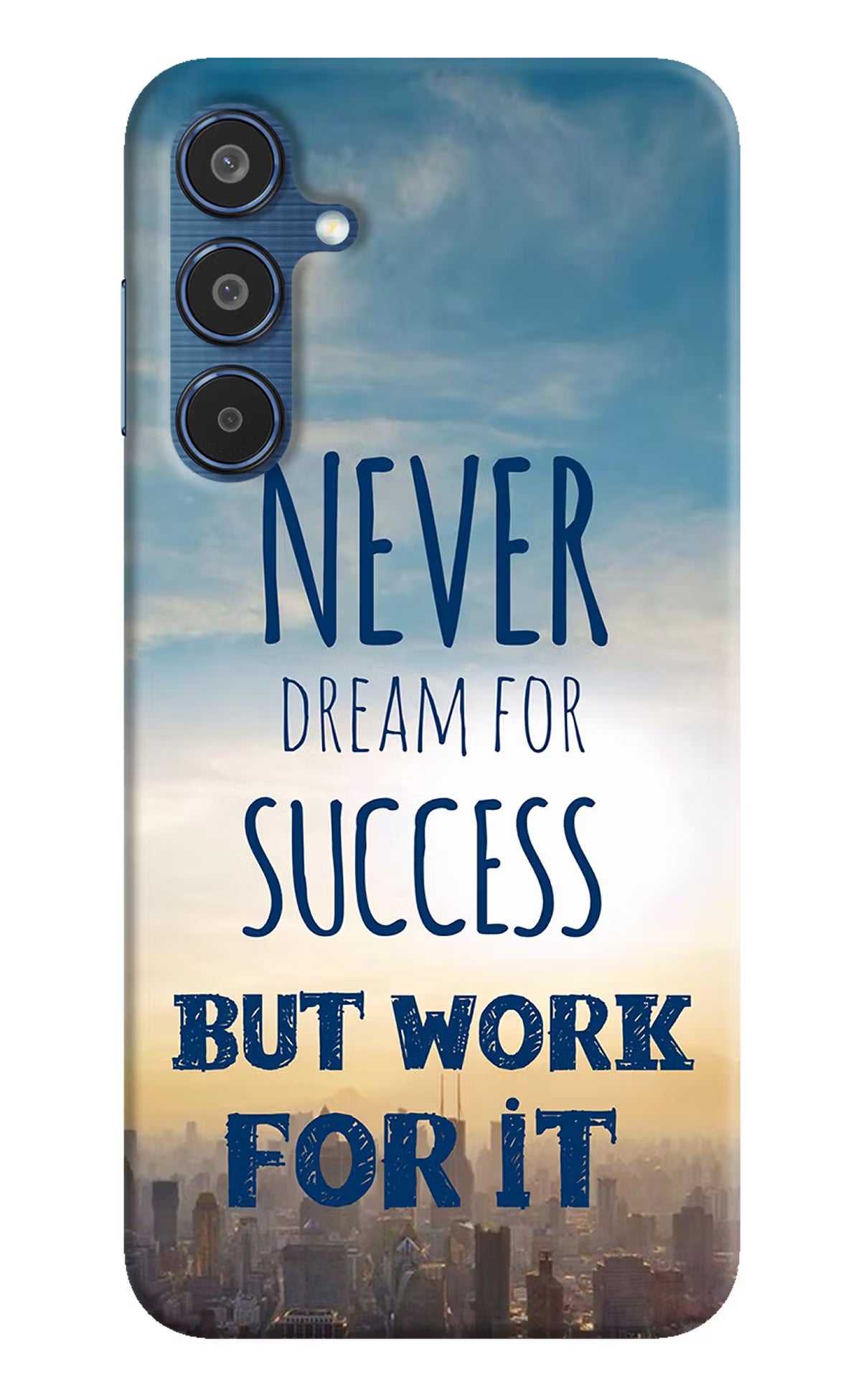 Never Dream For Success But Work For It Samsung M35 5G Hard Case Back Cover by Casekaro