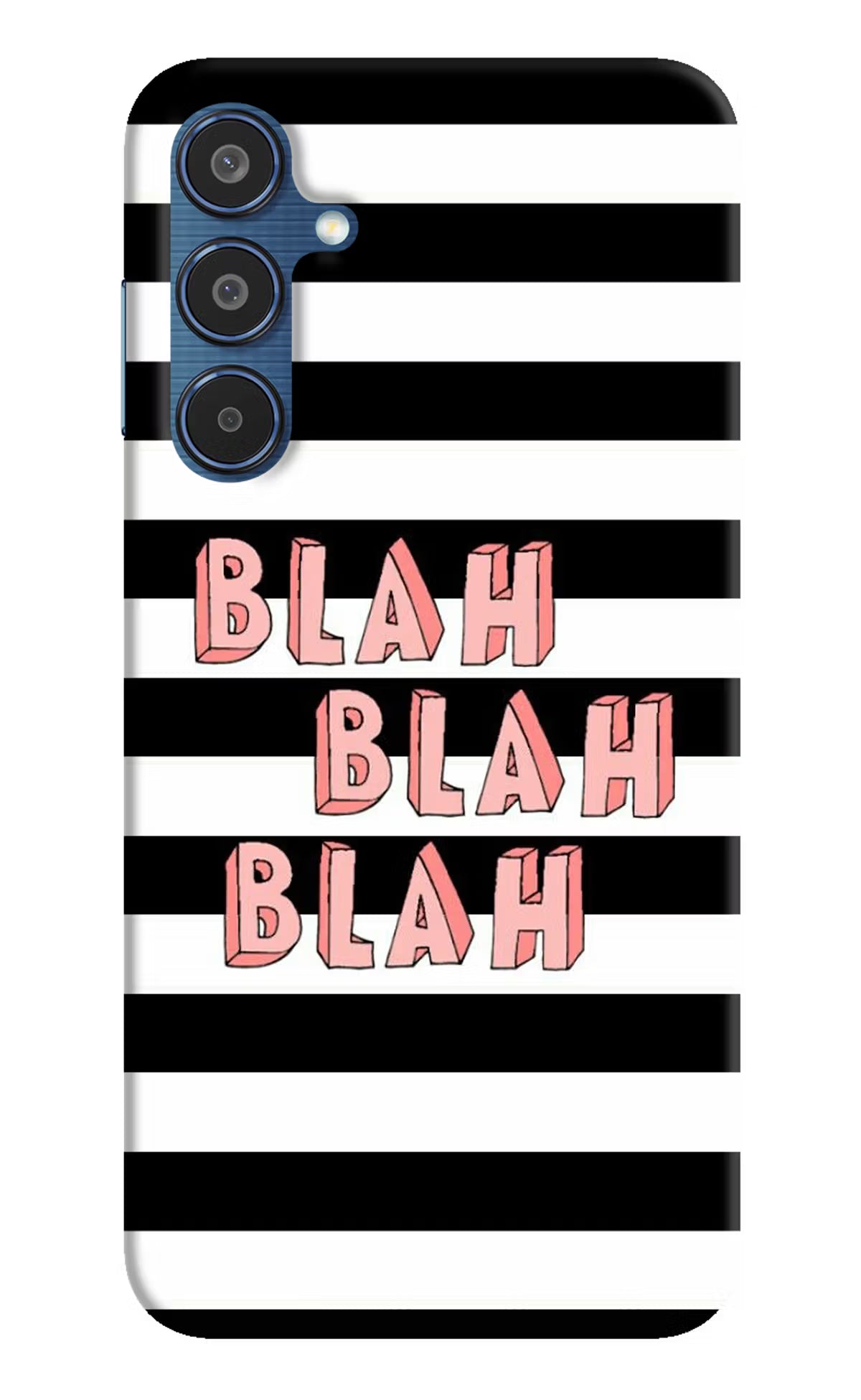 Blah Blah Blah Samsung M35 5G Hard Case Back Cover by Casekaro
