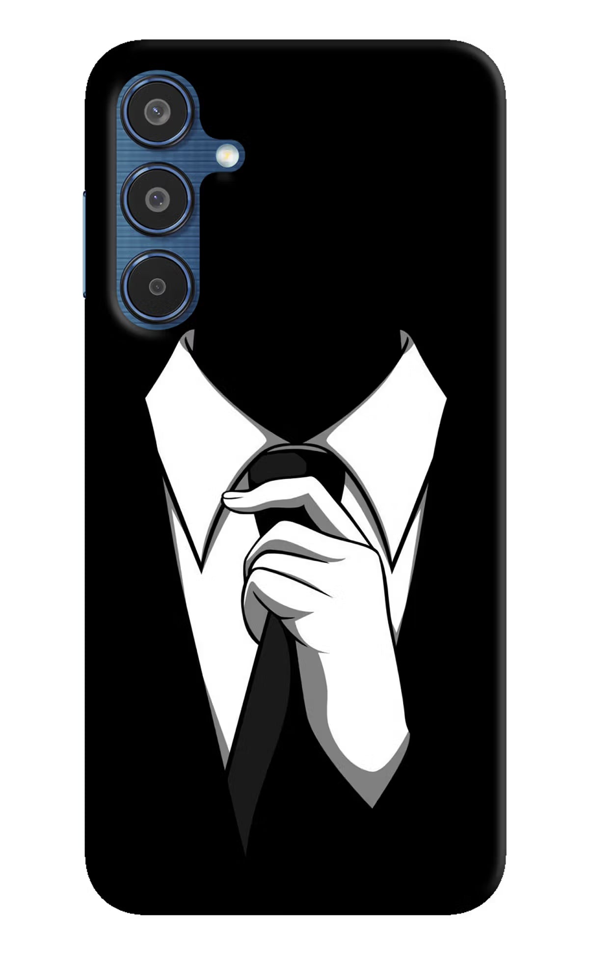 Black Tie Samsung M35 5G Hard Case Back Cover by Casekaro