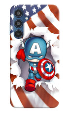 Captain America Samsung M35 5G Hard Case Back Cover by Casekaro