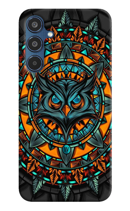 Angry Owl Art Samsung M35 5G Hard Case Back Cover by Casekaro
