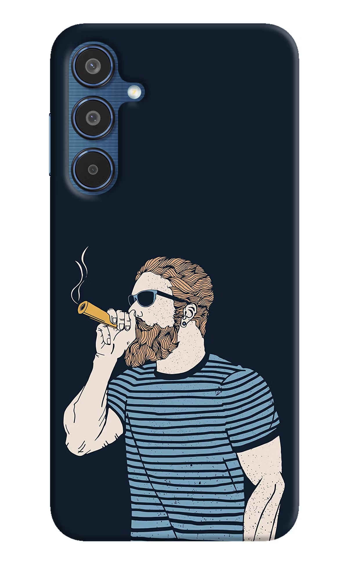 Smoking Samsung M35 5G Hard Case Back Cover by Casekaro