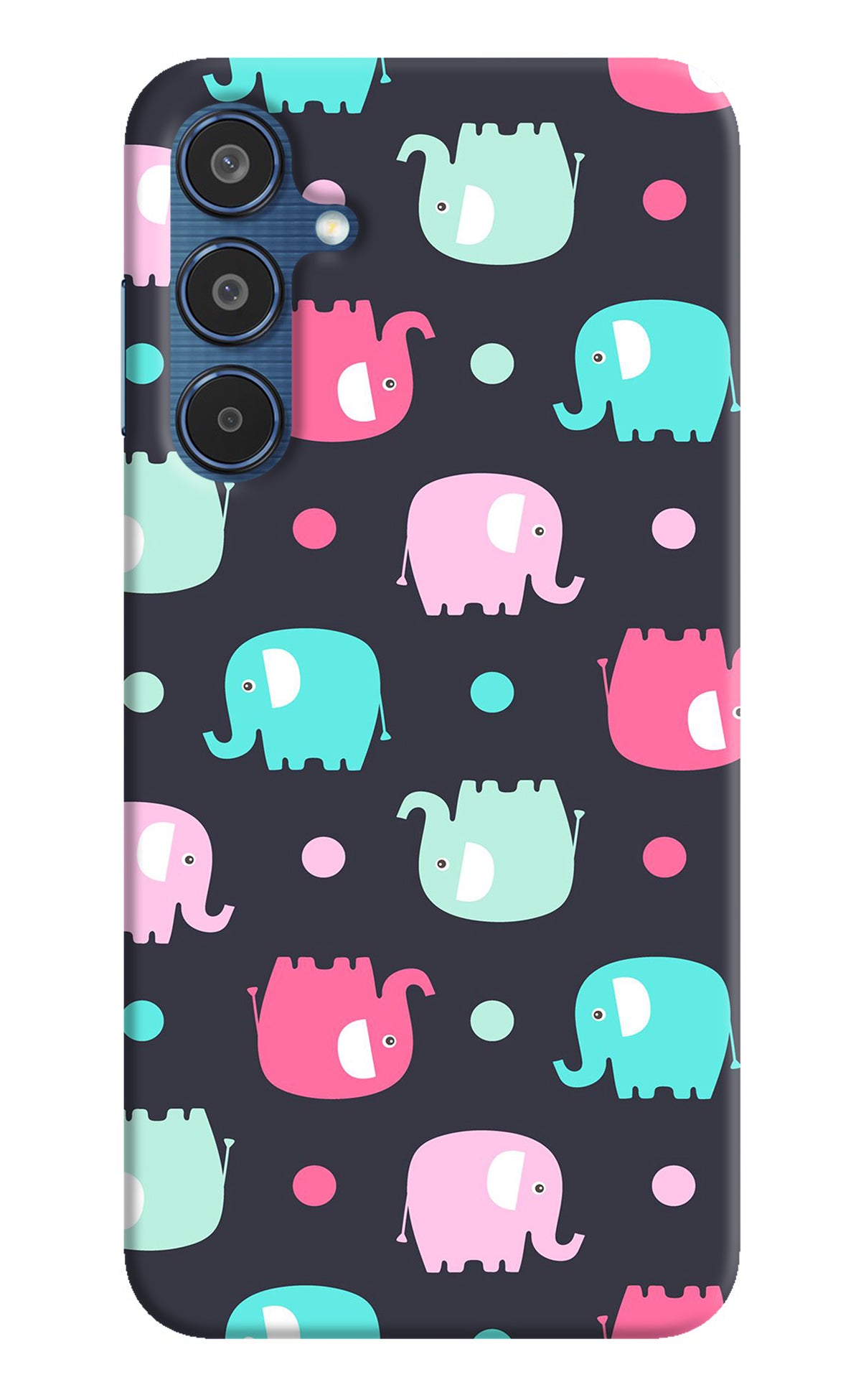 Elephants Samsung M35 5G Back Cover