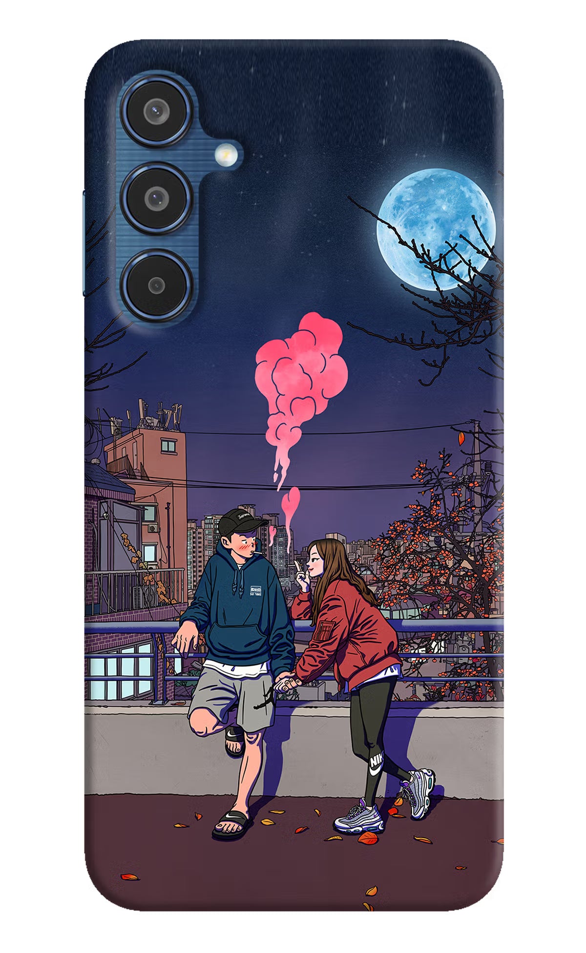 Chilling Couple Samsung M35 5G Hard Case Back Cover by Casekaro